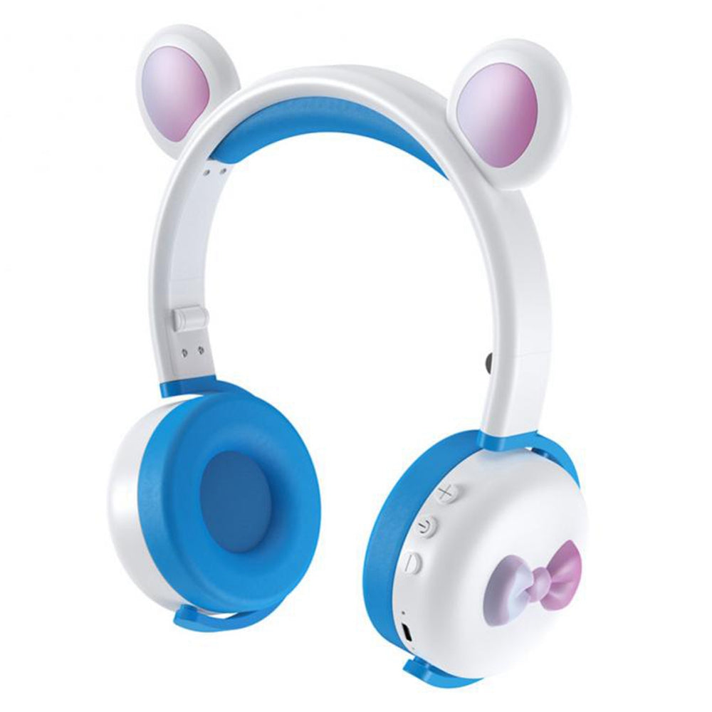 BK7 Cute Bear Wireless Bluetooth Headset Cartoon LED Light AUX-In Over Ear Headphone Children's Gift (CE Certificated) BK7 Cute Bear Wireless Bluetooth Headset Cartoon LED Light AUX-In Over Ear Headphone Children's Gift (CE Certificated)